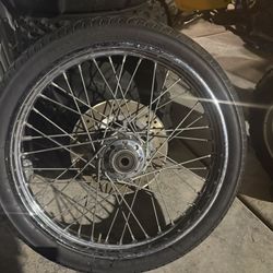 Harley Davidson Front Wheel And Tire