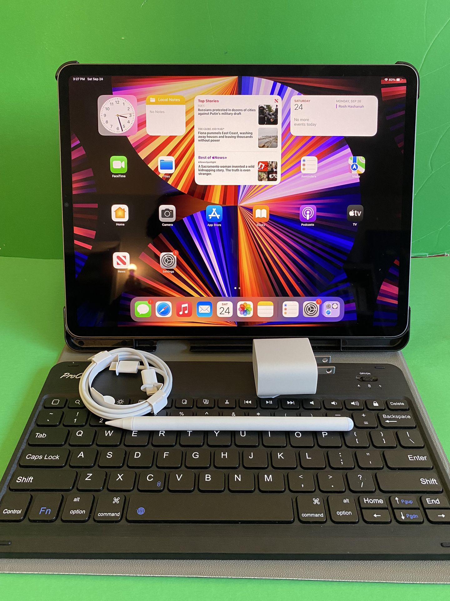 256GB Apple IPad Pro 12.9” 5th Generation (Latest 2021 Model / M1 chip ) with keyboard, pen & Accessories (Apple warranty till 09/2023),All Products : American Fashion Style Bags On Sale