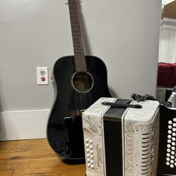 Fender Guitar & Bronco Accordion 