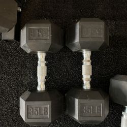 30 Lb Pair Of Dumbbells 