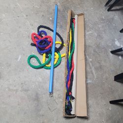 2sets Weighted Bars +2 Set Resistance Bands 