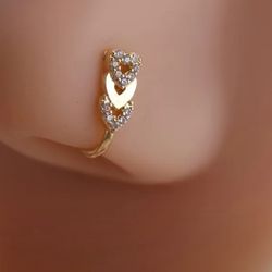 Hearts Nose Piercing 