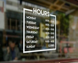 Custom decal signage sticker