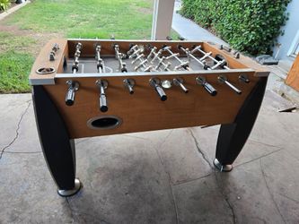 Foosball Table with Chrome Rods