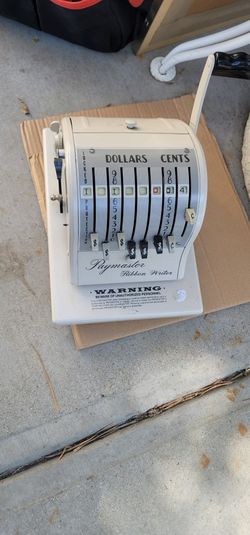 Paymaster Vintage Paymaster Ribbon Writer Series 8000, PayMaster Corp. Chicago, RETRO