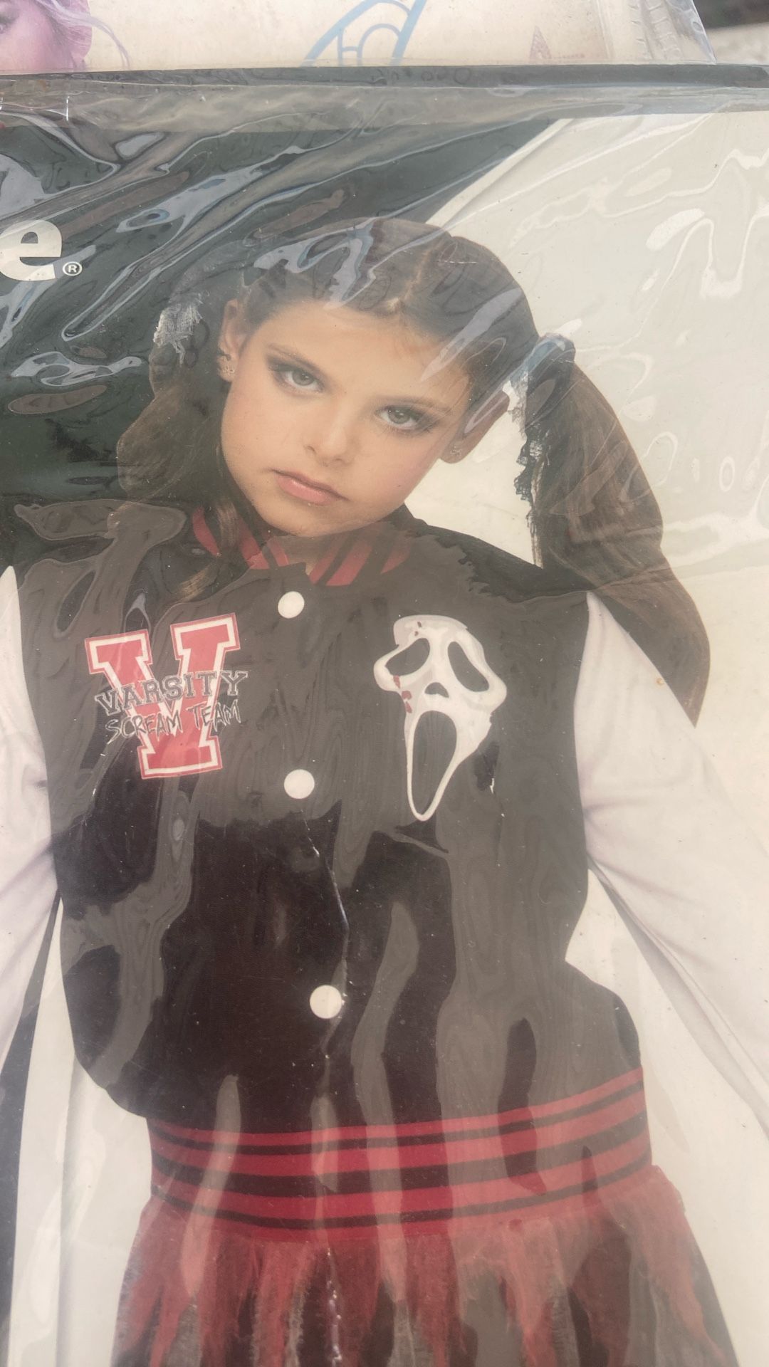 Scream For The Team Ghost Face Costume Child Size Large 10–12 Brand New $25