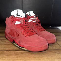 Jordan 5 Retro Red Suede Size 12 Men’s