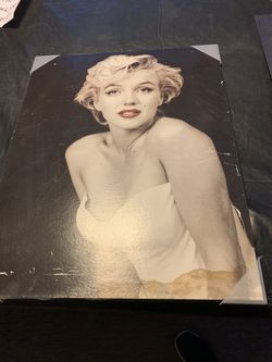 Wooden picture Marilyn Monroe
