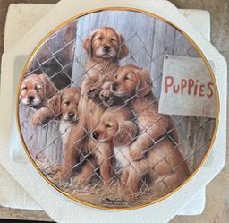 Limited Edition Adopt A Puppy Plate