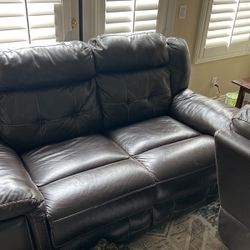 Leather 2 Seat Sofa