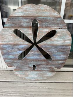 Sand dollar wood art