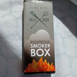 Smoker Box - Best in Grilling Accessories and Utensils! Thick Stainless Steel with Hinges - for Gas or Charcoal Barbecue Grills. 
