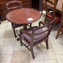 Table With 2 Chairs 
