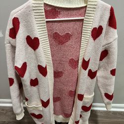 Heart Cardigan Sweater