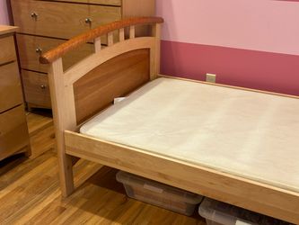 Solid Maple hardwood bedframe