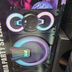 2x10 DJ karaoke speaker Rechargeable 