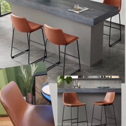 New- Brown counter height barstools ( 50$ each, 6 Available)