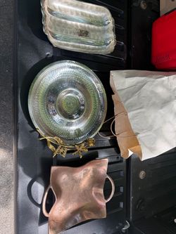 Mixed Metal Serveware Lot