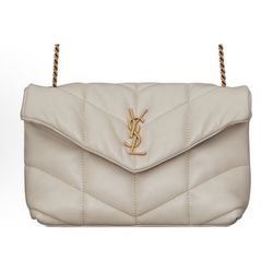 SAINT LAURENT YSL LouLou Puffer Gold Logo(23)71