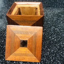 Vintage Antique Wooden Peggy Bank 