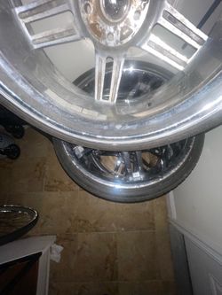 Chrome Alloy Wheels with Tires