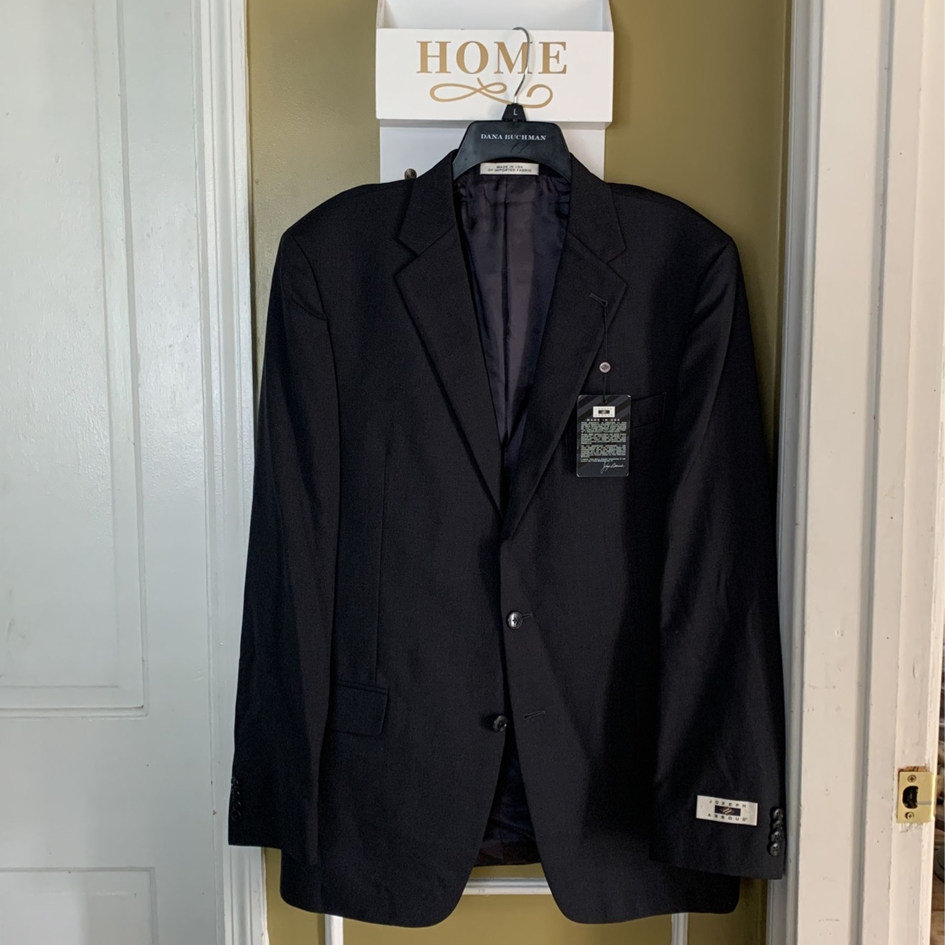 Men’s Dark Grey Suit Coat Sz 42Lg