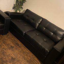 Black couches