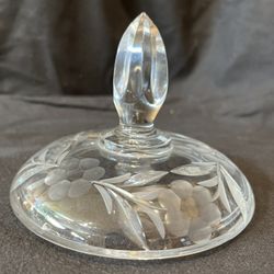Vintage Crystal Candy Dish Lid