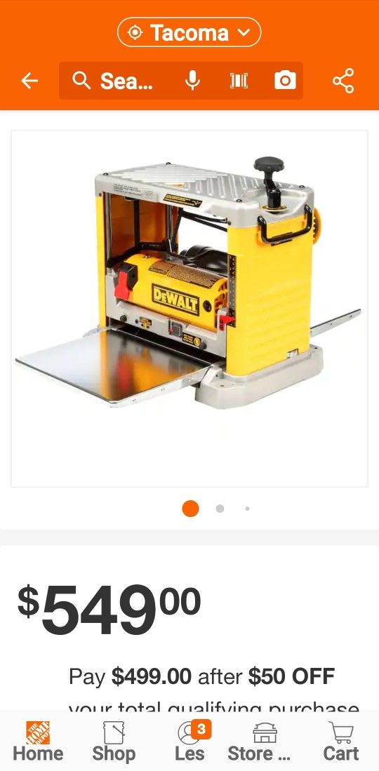 Used Dewalt Planer DW734 for Sale in WA OfferUp