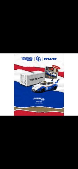 Tarmac Works 1:64 Porsche RWB 993 Liberty Walk with Container – Hobby64