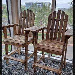 2 Tall Adirondack Chairs 