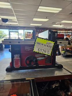 10035 Milwaukee 2736-20 Cordless Brushless m18 fules 8-1/4" Table saw 47577