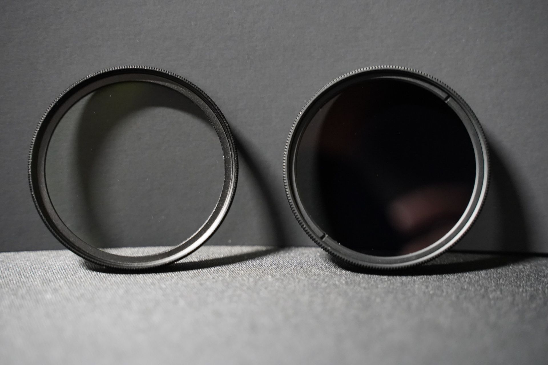 Hoya 49mm circular polarizer, and UV filter