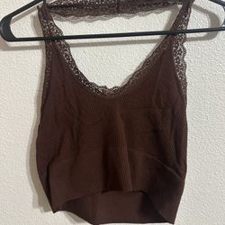 Brown Halter Top