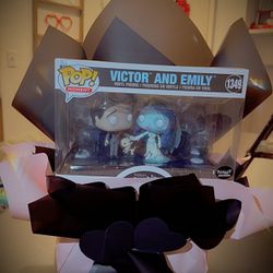 Funko Pop Emily And Victor Scape The Dog Corpse Bride Valentines Gift 