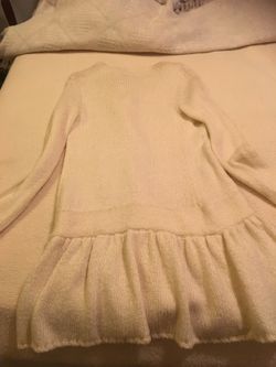 Frenchi long women's medium sweater off white