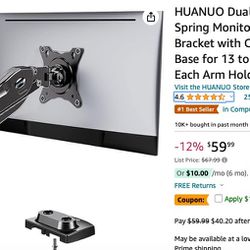 Dual Monitor Stand -Adjustable 