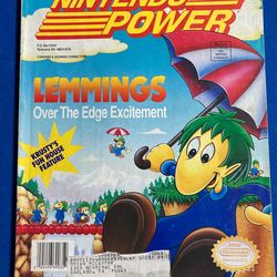 vintage Nintendo Power magazine (Volume 37) Lemmings