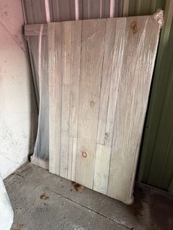 White queen headboard