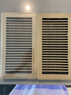 Floor Vent Covers (2 Pack) Brown Fits 6x12 Inch Opening