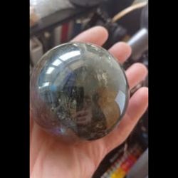 Fire Labradorite lg Sphree crystal