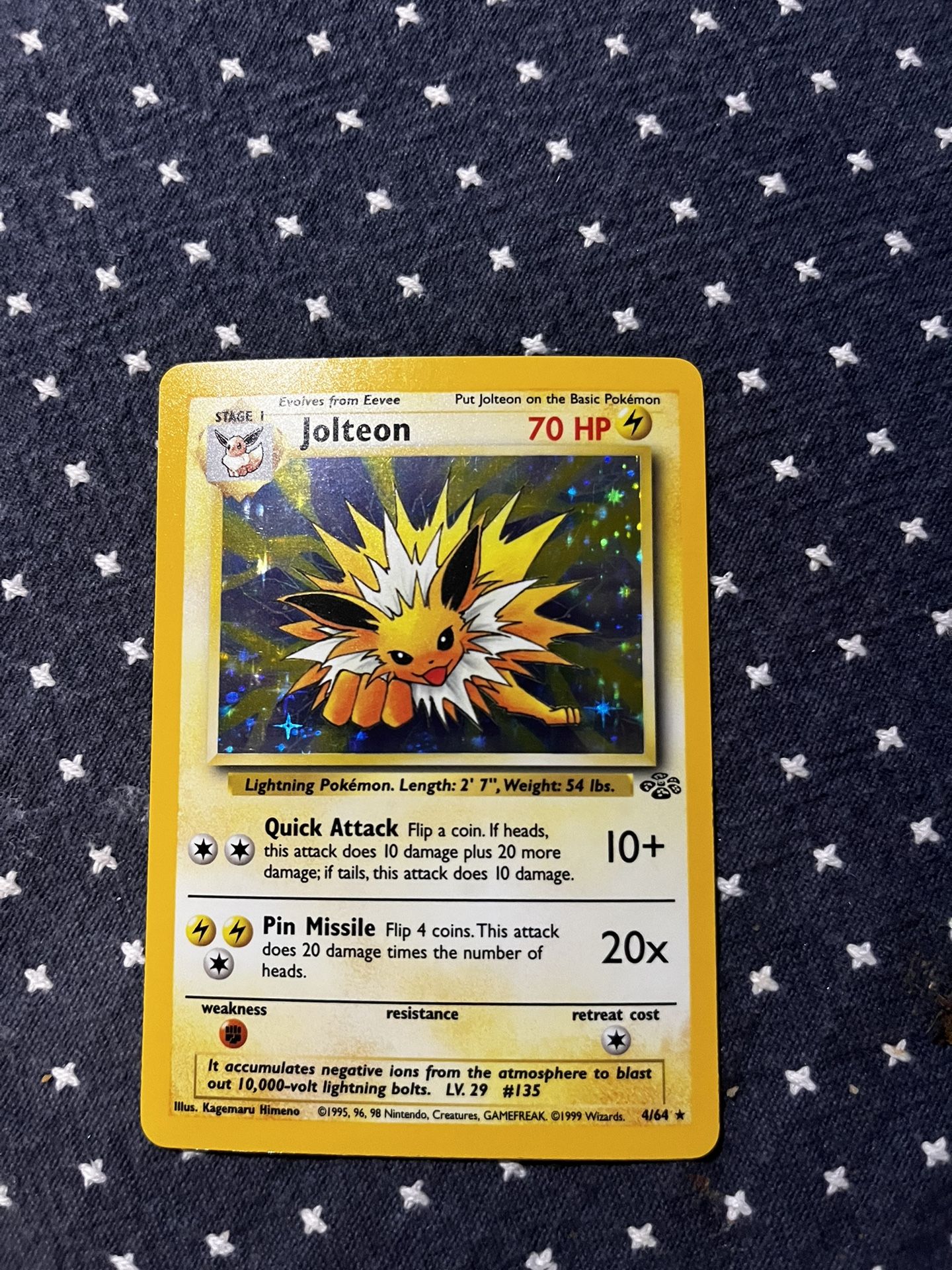 Jolteon Holofoil 1999, Jungle Set,All Products : American Fashion Style Bags On Sale