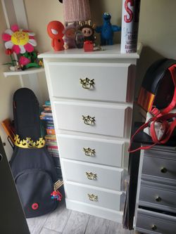 Tall White Dresser