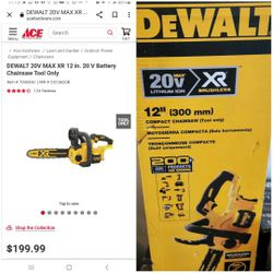 Dewalt 12" Chainsaw 