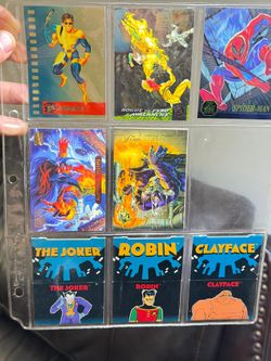 Awesome 👏! Vintage 1990s Marvel & Batman Trading Card Lot – Spider-Man, Venom, Joker + More