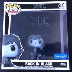 Funko POP! Albums #03 AC/DC Back in Black with Angus Young, Walmart Exclusive!!!