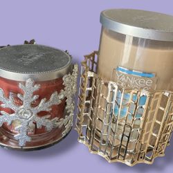 New Yankee Candles And Candle Holders