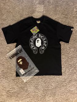 BAPE x Chrome Hearts Collab Black T shirt