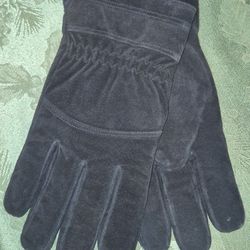 Suede Leather Gloves - $5