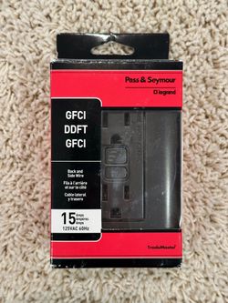 Pass & Seymour Legrand 15-Amp 120-Volt GFCI Outlet Receptacles 1595-CC10, Brown